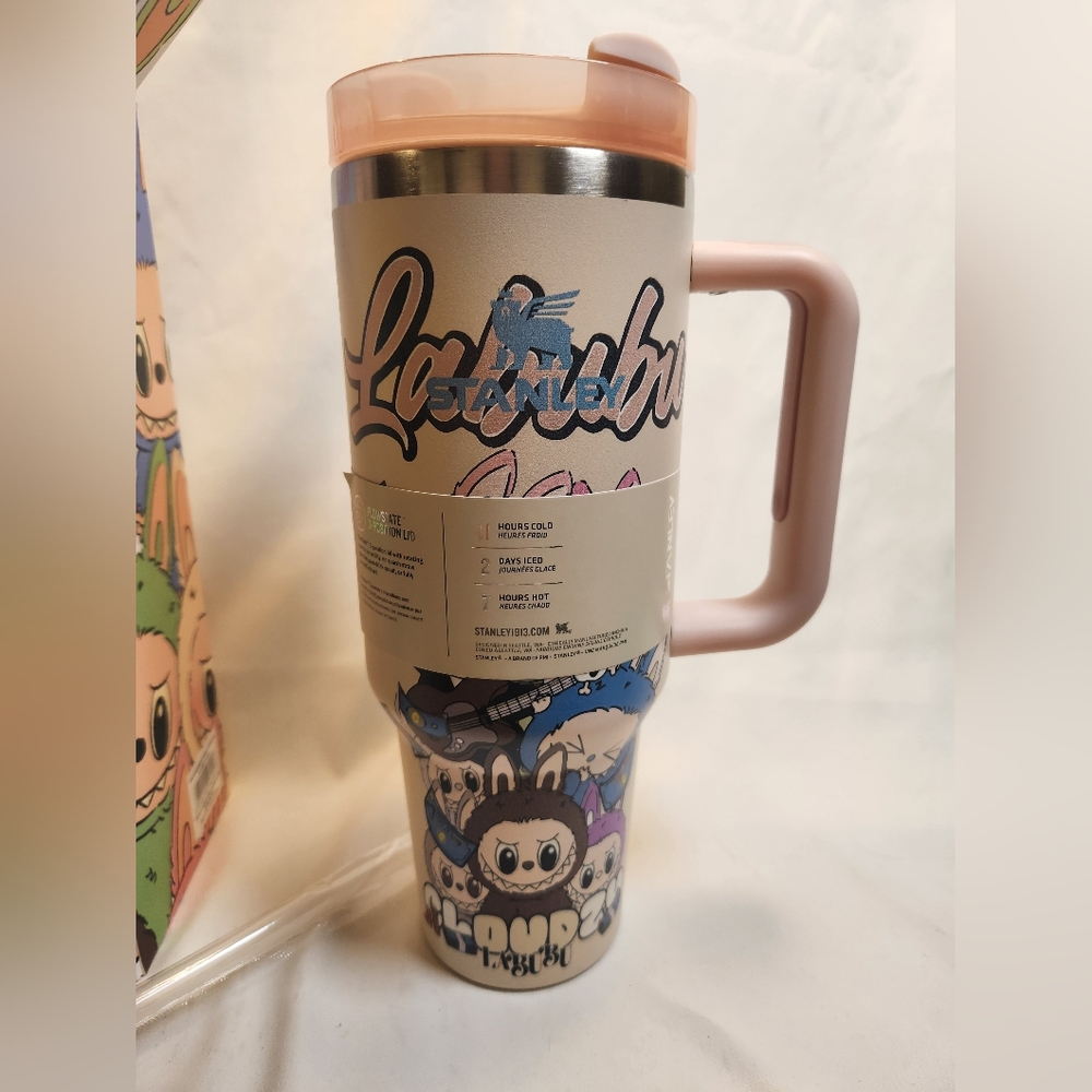 Stanley Labubu Quencher H2.0 FlowState Tumbler Special Edition 40 Oz - Picture 3 of 8